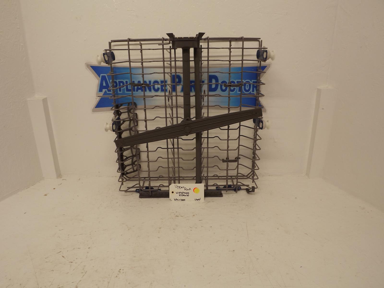 Whirlpool Dishwasher W10727422 8539235 Upper Rack Used Whirlpool Dishwasher W10727422 8539235 Upper Rack Used